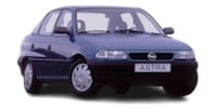 Тормозні колодки Опель Астра Ф Класик седан (Opel Astra F Classic sedan)