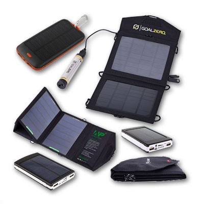 Tragbare Solarzellen und Ladegeräte