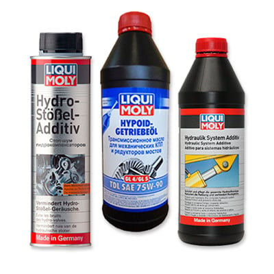 Additives in the oil hydraulic and gear