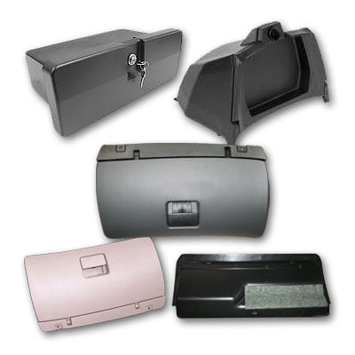 Glove boxes and components