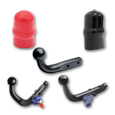 Tow bars and nozzles on towbars