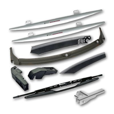 Fasteners, trim, spoiler wiper Opel