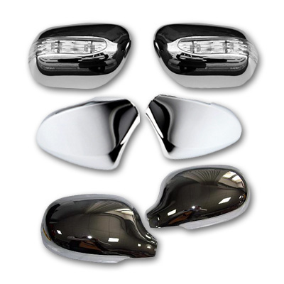 Chrome mirror covers