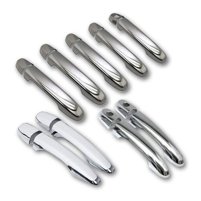 Chrome trim handles