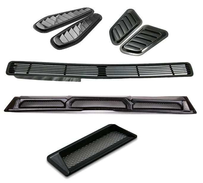 Luftkanalgitter für Motorhaube BMW