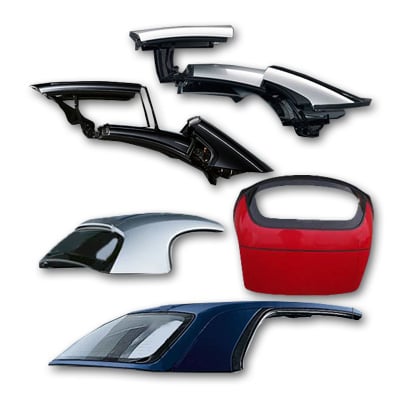Removable roof and parts