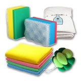 Sponges, towels, washcloths care Shell 