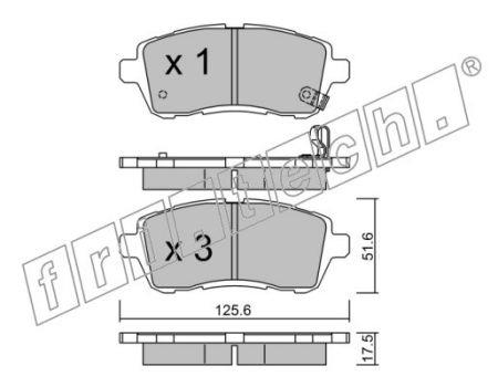 Road house 21281.10 Front disc brake pads, set 2128110: Buy near me in Poland at 2407.PL - Good price!