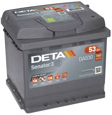 Deta DA530 Аккумулятор Deta Senator 3 12В 53Ач 540А(EN) R+ DA530: Купить в Польше - Отличная цена на 2407.PL!