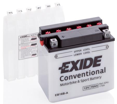 Exide EB16B-A Battery Exide 12V 16AH 175A(EN) L+ EB16BA: Buy near me at 2407.PL in Poland at an Affordable price!