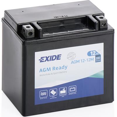 Exide AGM12-12M Аккумулятор Exide AGMReady 12В 12Ач 200А(EN) L+ AGM1212M: Отличная цена - Купить в Польше на 2407.PL!