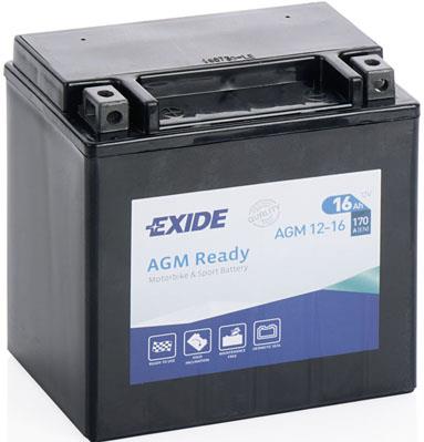 Exide AGM12-16 Battery Exide AGMReady 12V 16AH 170A(EN) L+ AGM1216: Buy near me at 2407.PL in Poland at an Affordable price!