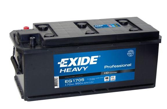 Exide EG1705 Аккумулятор Exide 12В 170Ач 950А(EN) L+ EG1705: Отличная цена - Купить в Польше на 2407.PL!