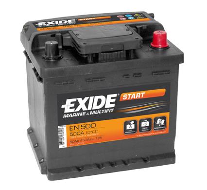 Exide EN500 Battery Exide Start 12V 50AH 450A(EN) R+ EN500: Buy near me in Poland at 2407.PL - Good price!