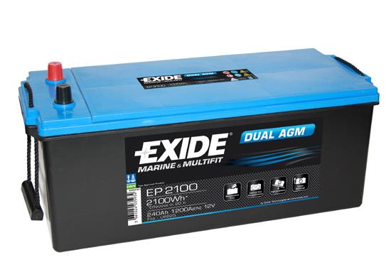 Exide EP2100 Аккумулятор Exide Dual AGM 12В 240Ач 1200А(EN) L+ EP2100: Отличная цена - Купить в Польше на 2407.PL!
