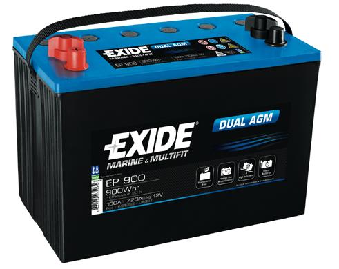Exide EP900 Battery Exide Dual AGM 12V 100AH 720A(EN) L+ EP900: Buy near me at 2407.PL in Poland at an Affordable price!