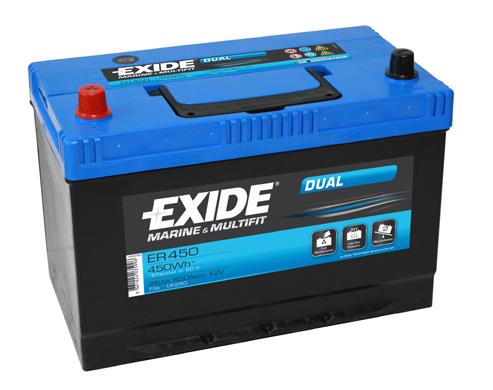 Exide ER450 Battery Exide Dual 12V 95AH 650A(EN) L+ ER450: Buy near me in Poland at 2407.PL - Good price!