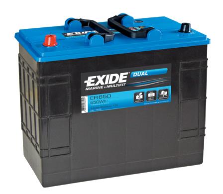Exide ER650 Battery Exide Dual 12V 142AH 850A(EN) L+ ER650: Buy near me in Poland at 2407.PL - Good price!