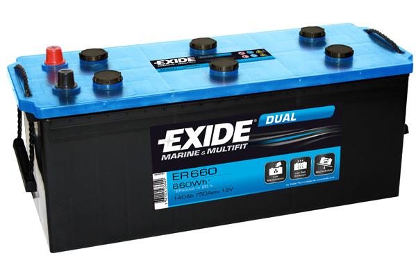 Exide ER660 Аккумулятор Exide Dual 12В 140Ач 750А(EN) L+ ER660: Отличная цена - Купить в Польше на 2407.PL!