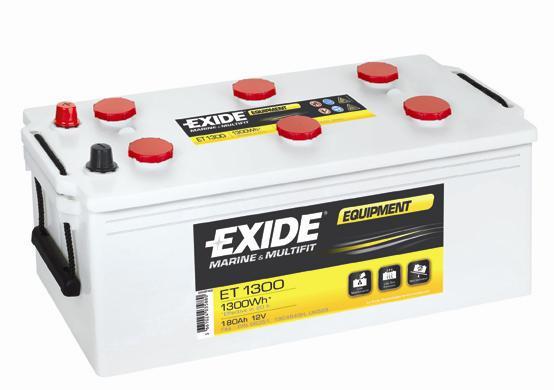 Exide ET1300 Акумулятор Exide Equipment 12В 180Ач 900А(EN) L+ ET1300: Приваблива ціна - Купити у Польщі на 2407.PL!