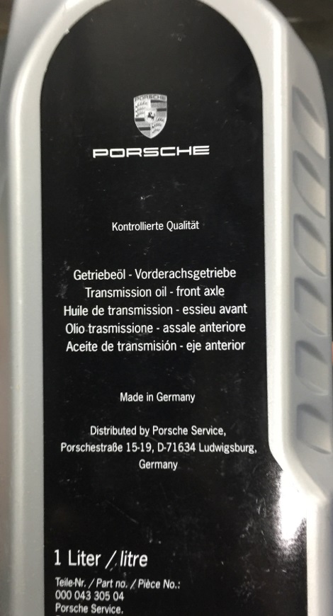Porsche 000 043 305 04 Olej przekładniowy 00004330504: Kaufen Sie zu einem guten Preis in Polen bei 2407.PL!
