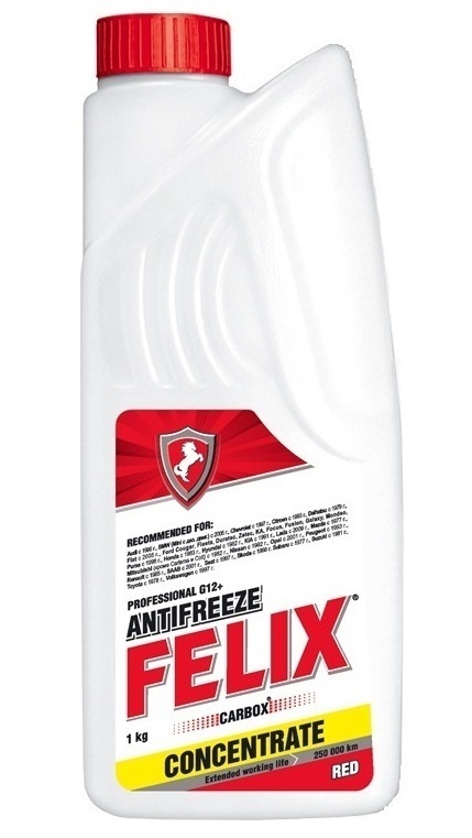 Felix 4606532004279 Antifreeze concentrate G12+ CARBOX, red, 1 l 4606532004279: Buy near me in Poland at 2407.PL - Good price!
