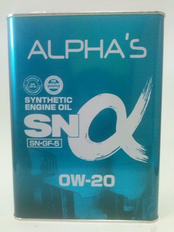 Alphas 709444 Engine oil Alphas SN GF-5 0W-20, 4L 709444: Buy near me in Poland at 2407.PL - Good price!