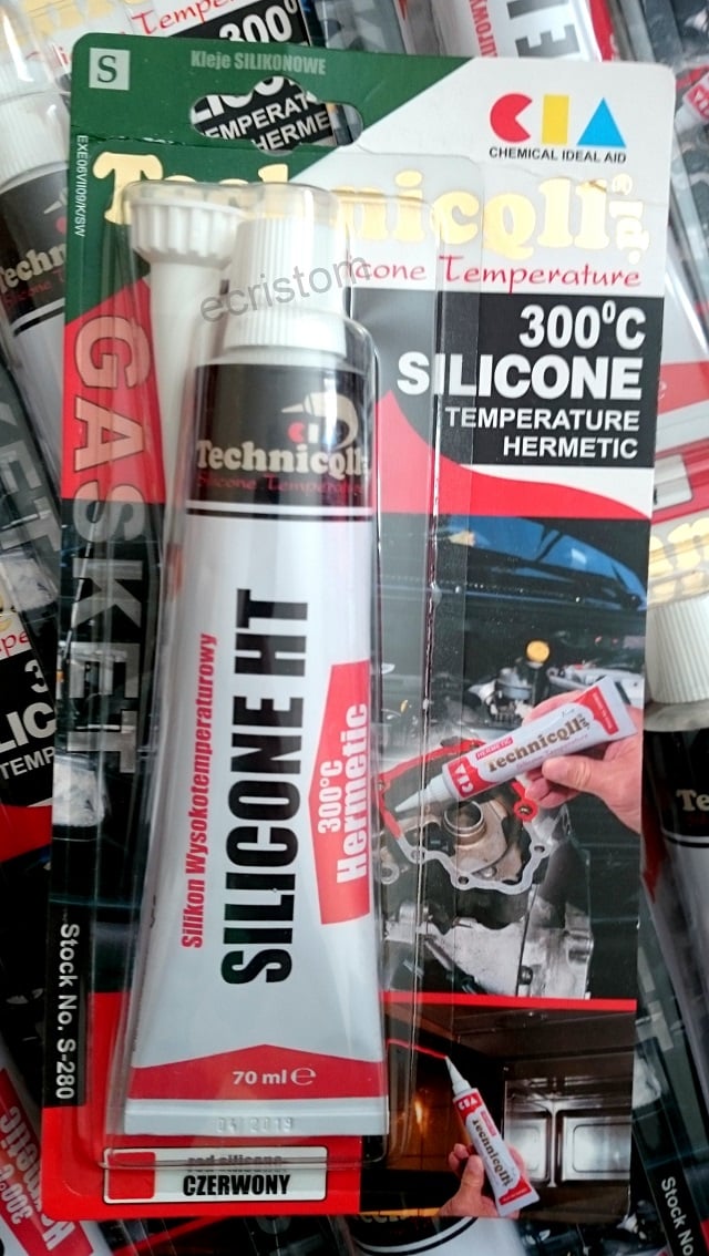 Technicqll S-280 Silicone sealant, red, +300°C, 70 ml S280: Buy near me in Poland at 2407.PL - Good price!