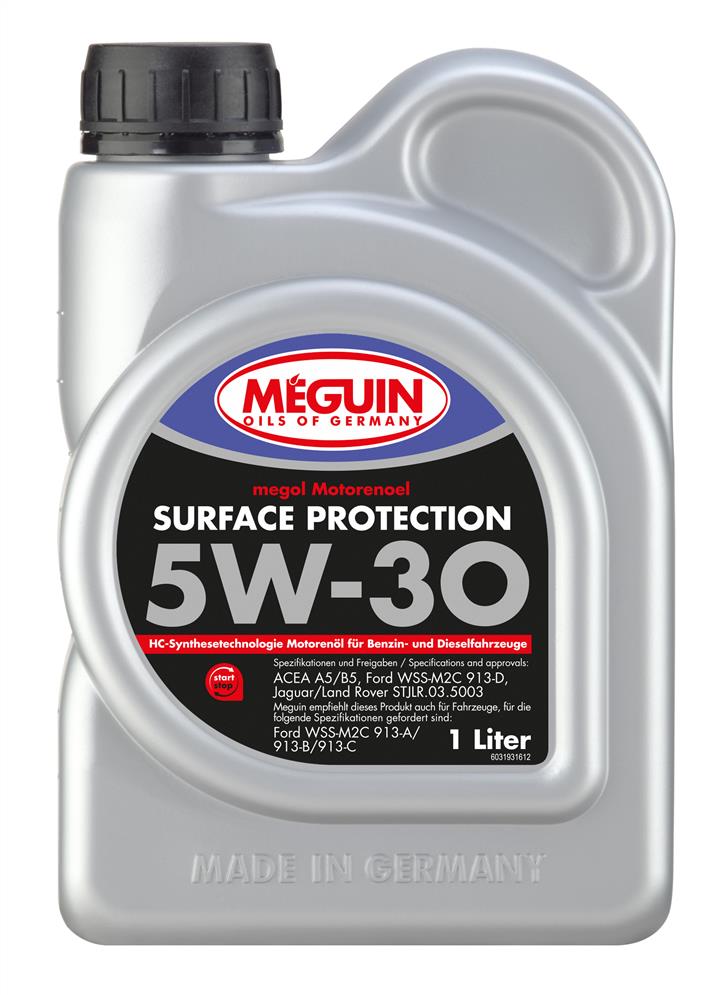 Meguin 3193 Engine oil Meguin Surface Protection 5W-30, 1L 3193: Buy near me in Poland at 2407.PL - Good price!