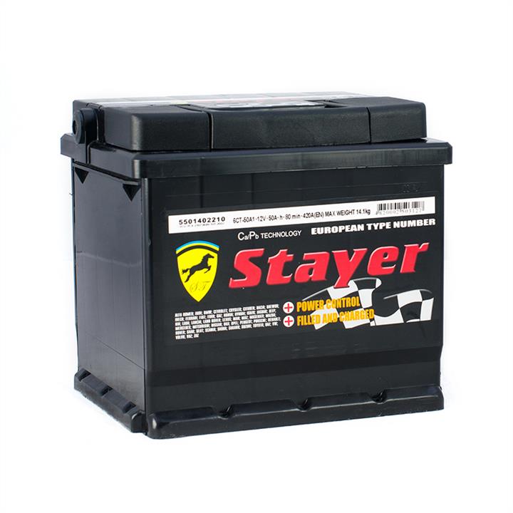 Stayer ISD-50-1 Battery Stayer Black 12V 50AH 420A(EN) L+ ISD501: Buy near me in Poland at 2407.PL - Good price!