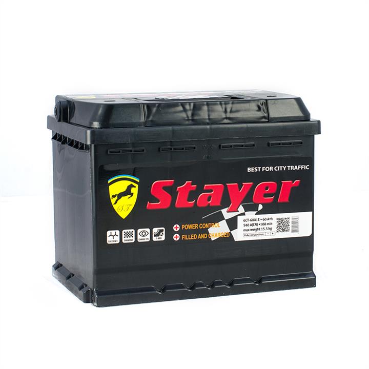 Stayer ISD-60-0B Battery Stayer Black 12V 60AH 540A(EN) R+ ISD600B: Buy near me in Poland at 2407.PL - Good price!