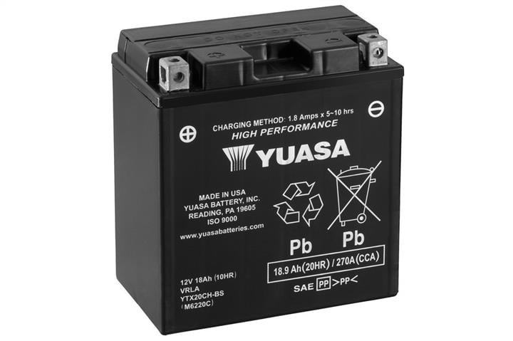 Yuasa YTX20CH-BS Akumulator Yuasa 12V 18AH 230A(EN) L+ YTX20CHBS: Dobra cena w Polsce na 2407.PL - Kup Teraz!