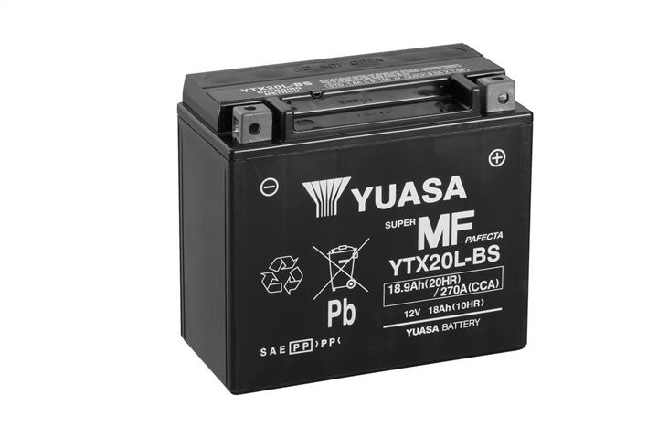 Yuasa YTX20L-BS Аккумулятор Yuasa AGM 12В 18,9Ah 270A R+ YTX20LBS: Отличная цена - Купить в Польше на 2407.PL!