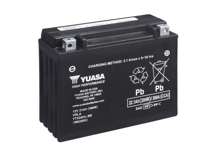 Yuasa YTX24HL-BS Аккумулятор Yuasa 12В 21Ач 350А(EN) R+ YTX24HLBS: Отличная цена - Купить в Польше на 2407.PL!