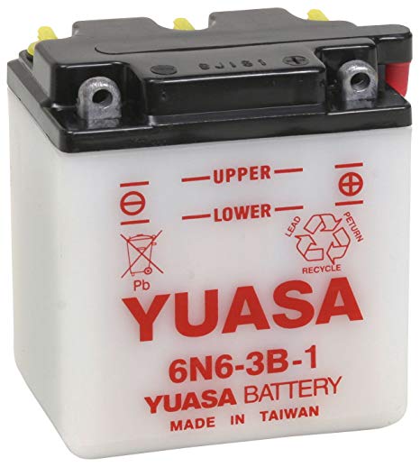Yuasa 6N6-3B-1 Battery Yuasa 6V 6AH 40A(EN) R+ 6N63B1: Buy near me in Poland at 2407.PL - Good price!