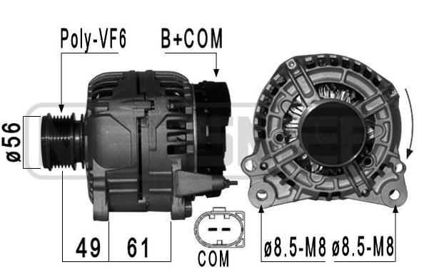 Messmer 210927A Alternator 210927A: Buy near me in Poland at 2407.PL - Good price!