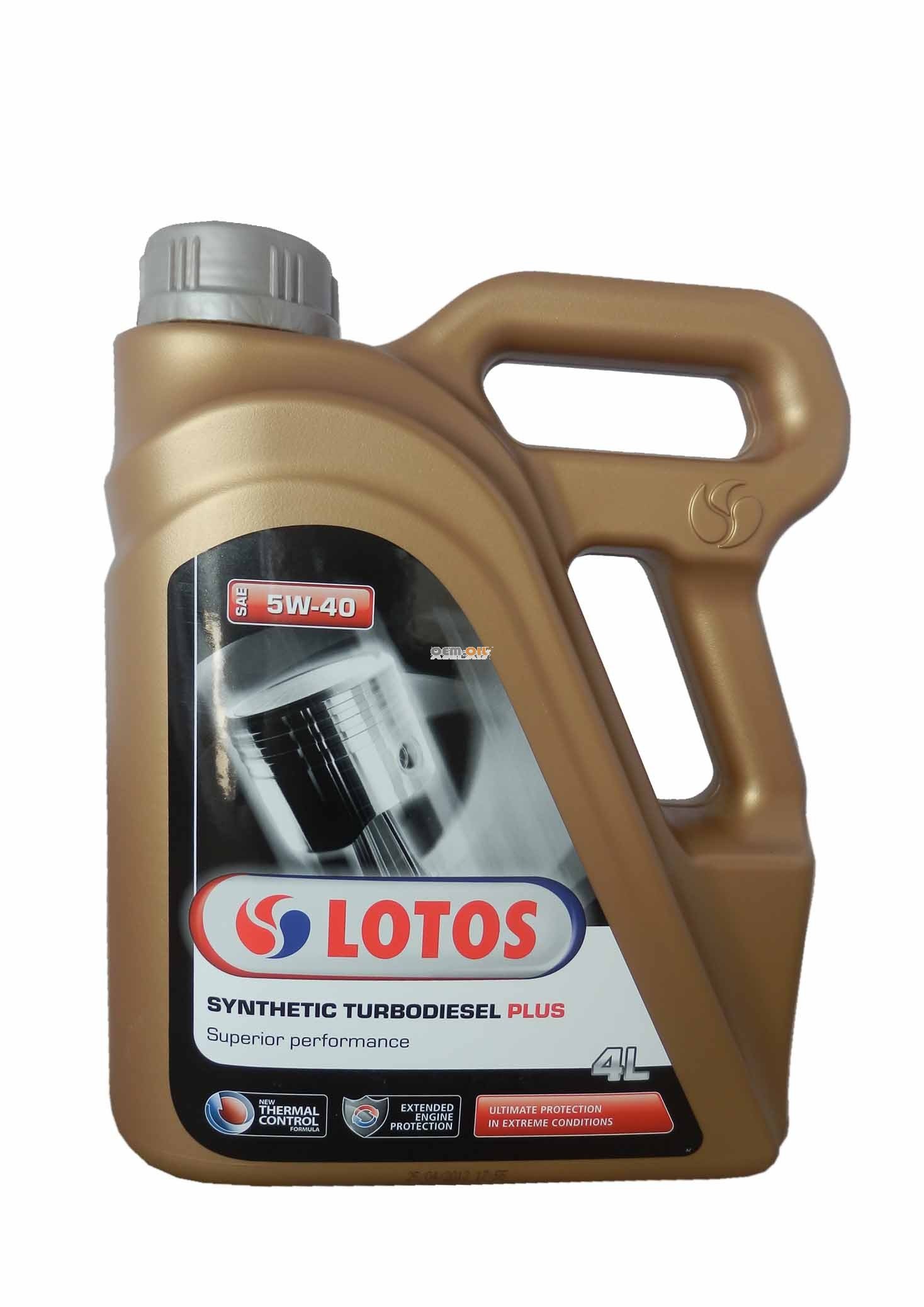 Lotos WF-K402Y10-0H0 Моторное масло Lotos SYNTHETIC TURBODIESEL PLUS 5W-40, 4л WFK402Y100H0: Купить в Польше - Отличная цена на 2407.PL!