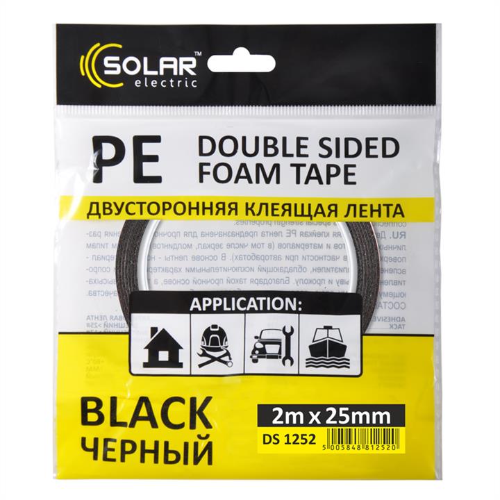 Solar DS1252 Double-sided tape, 25 mm x 2 m DS1252: Buy near me in Poland at 2407.PL - Good price!