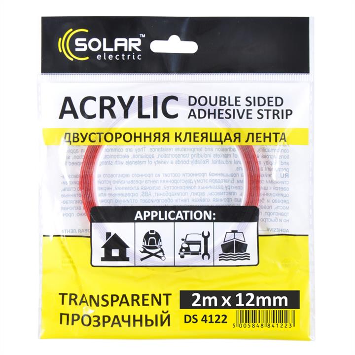 Solar DS4122 Double-sided tape, 12 mm x 2 m DS4122: Buy near me in Poland at 2407.PL - Good price!