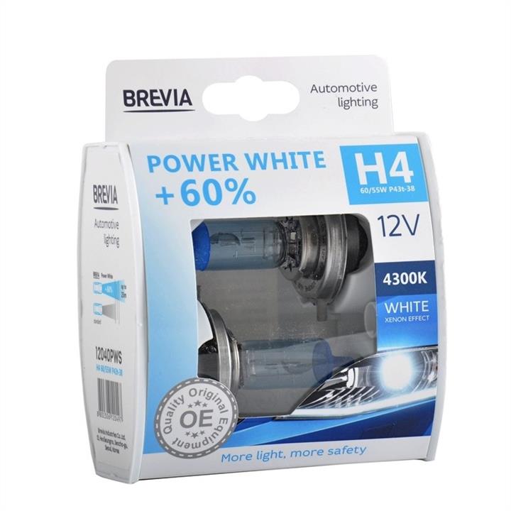 Brevia 12040PWS Żarówka halogenowa Brevia Power White +60% 12V H4 60/55W +60% 12040PWS: Dobra cena w Polsce na 2407.PL - Kup Teraz!