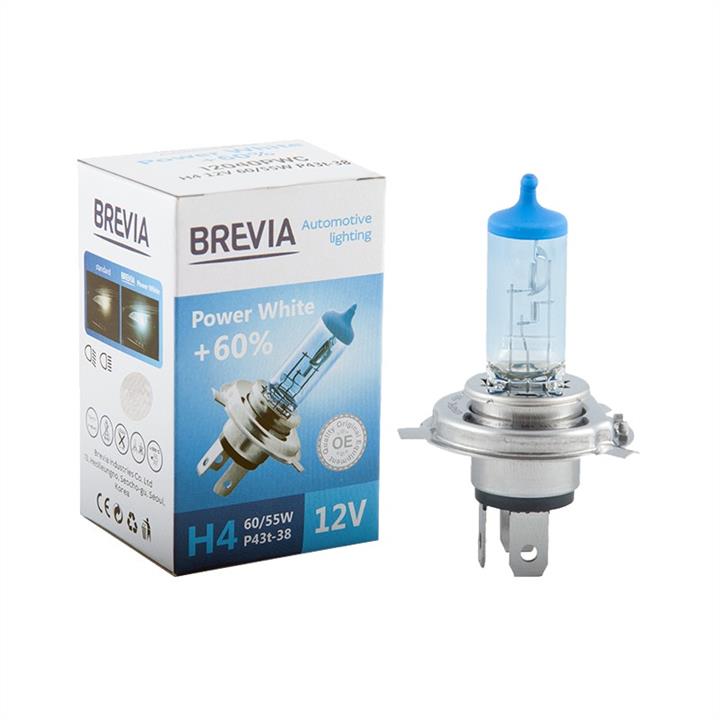 Brevia 12040PWC Лампа галогенна Brevia Power White +60% 12В H4 60/55Вт +60% 12040PWC: Приваблива ціна - Купити у Польщі на 2407.PL!