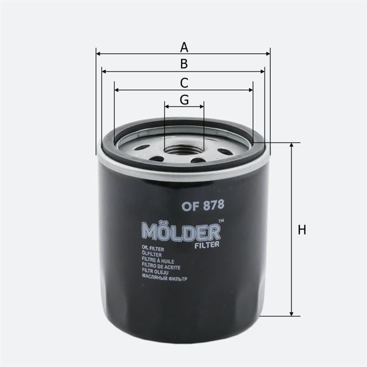 Molder OF878 Oil Filter OF878: Buy near me in Poland at 2407.PL - Good price!