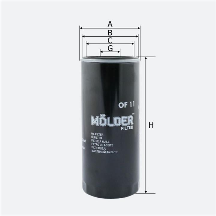 Molder OF11 Oil Filter OF11: Buy near me in Poland at 2407.PL - Good price!