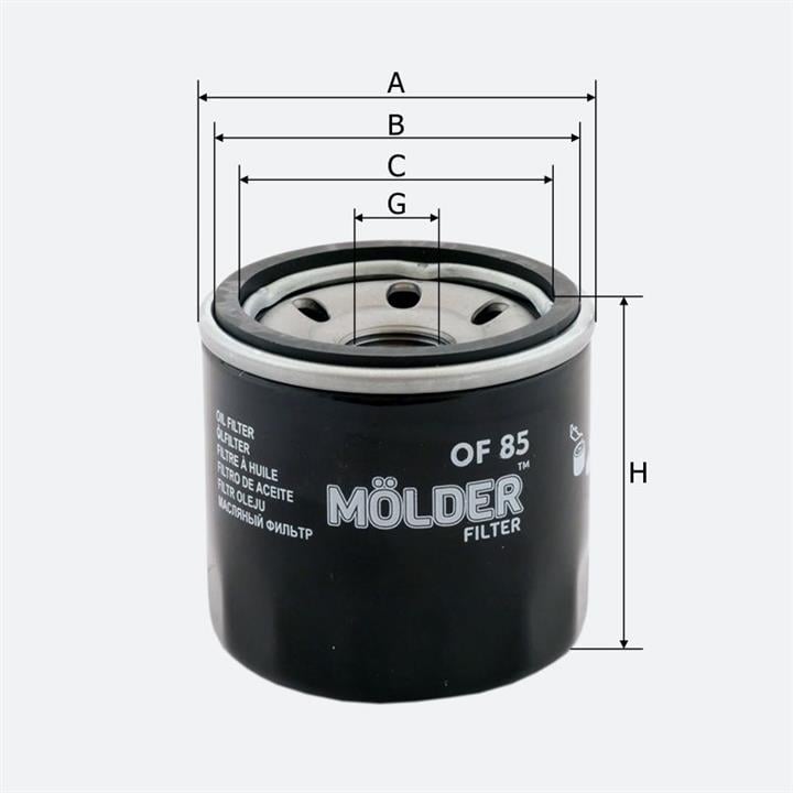 Molder OF85 Oil Filter OF85: Buy near me in Poland at 2407.PL - Good price!