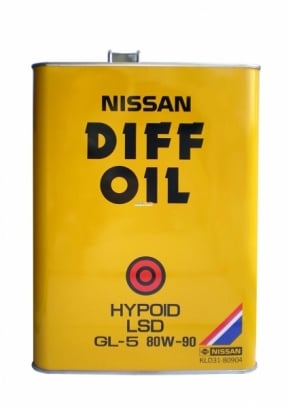 Nissan KLD31-80904EU Трансмиссионное масло Nissan Diff oil Hypoid LSD 80W-90, 4л KLD3180904EU: Отличная цена - Купить в Польше на 2407.PL!
