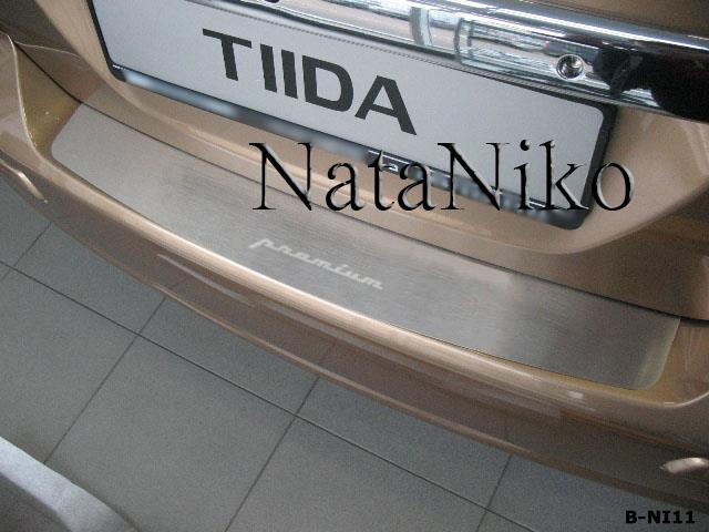NataNiko B-NI11 NISSAN TIIDA 5D 2007- накладка на задний бампер 1шт BNI11: Отличная цена - Купить в Польше на 2407.PL!