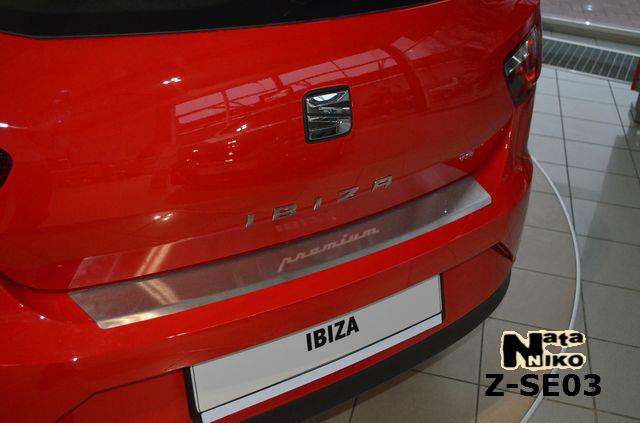 NataNiko Z-SE03 SEAT IBIZA IV 3D FL 2012- накладка на зад. бамп. с загибом 1шт ZSE03: Купить в Польше - Отличная цена на 2407.PL!