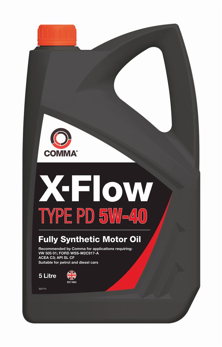 Comma XFPD5L Engine oil Comma X-FLOW TYPE PD 5W-40, 5L XFPD5L: Buy near me in Poland at 2407.PL - Good price!