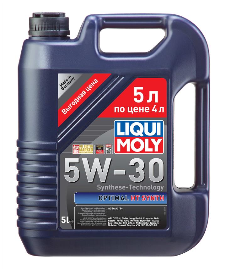 Liqui Moly 39010/39001 Motoröl Liqui Moly Optimal Ht Synth 5W-30, 5L 3901039001: Kaufen Sie zu einem guten Preis in Polen bei 2407.PL!