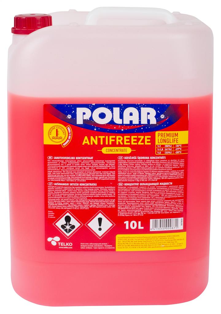 Polar K200021 Antifreeze G12+ RED LINE LONG LIFE, 10 l K200021: Buy near me in Poland at 2407.PL - Good price!